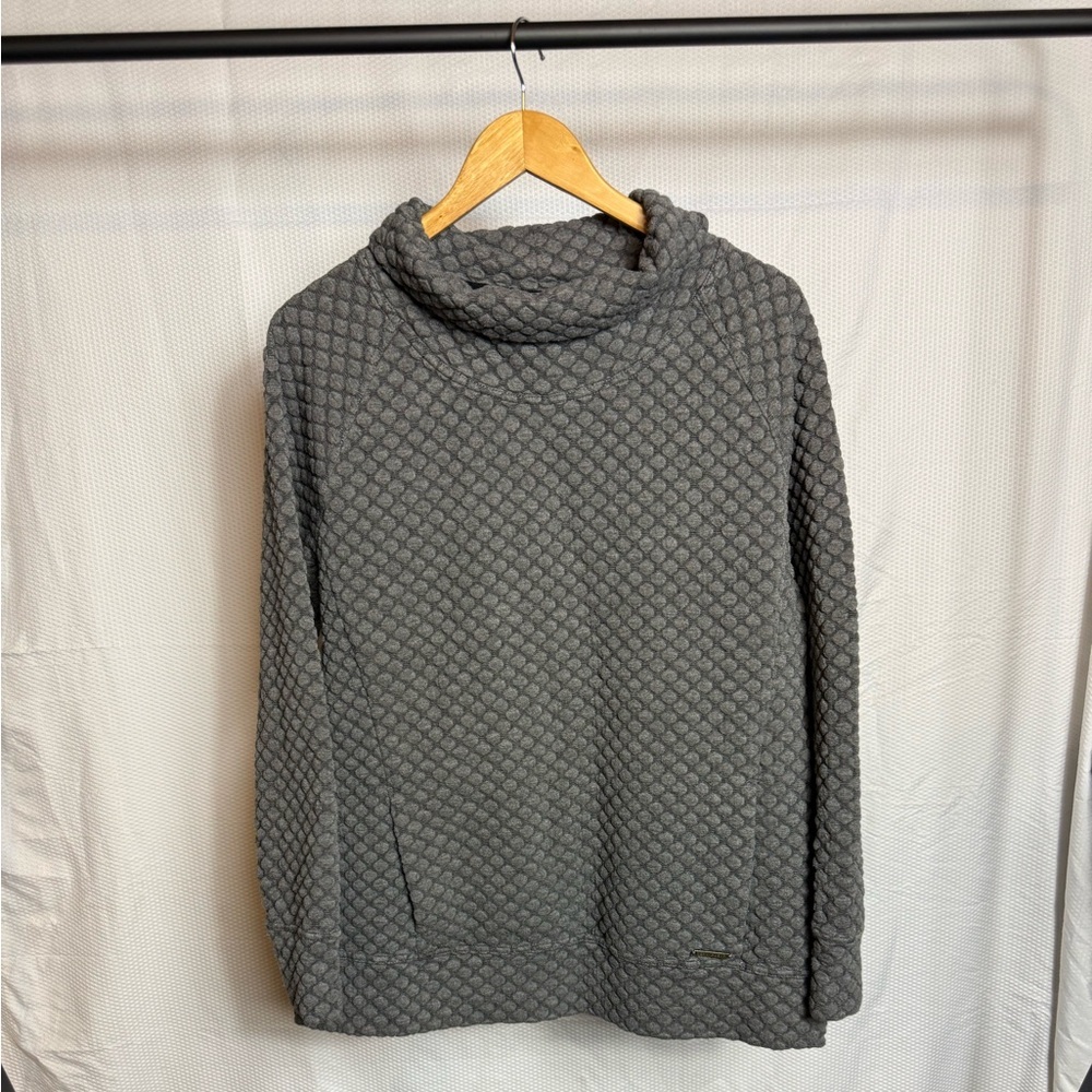 ZeroXposur Gray Tunic with Textured Pattern Size Large